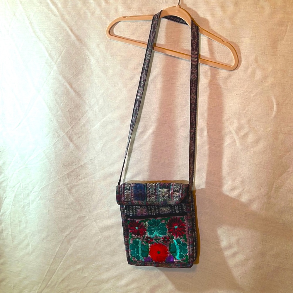 Boho crossbody embroidered bag